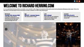 What Richardherring.com website looked like in 2023 (1 year ago)