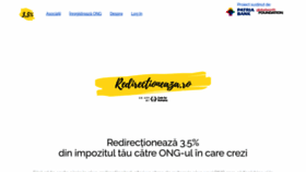 What Redirectioneaza.ro website looked like in 2023 (1 year ago)