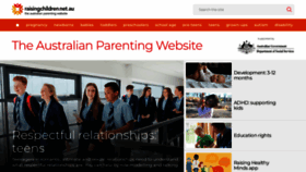 What Raisingchildren.net.au website looked like in 2023 (1 year ago)