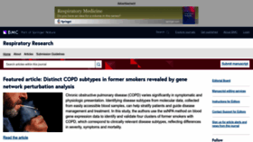 What Respiratory-research.com website looked like in 2023 (1 year ago)