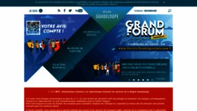 What Regionguadeloupe.fr website looked like in 2023 (1 year ago)