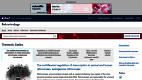 What Retrovirology.com website looked like in 2023 (1 year ago)