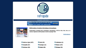 What Refrapide.com website looked like in 2023 (1 year ago)