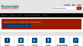 What Rossendale.gov.uk website looked like in 2023 (1 year ago)