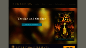What Rickriordan.com website looked like in 2023 (1 year ago)