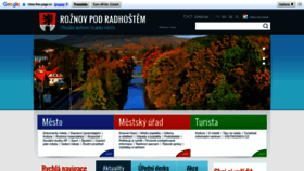 What Roznov.cz website looked like in 2023 (1 year ago)