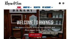 What Rhyneandson.com website looked like in 2023 (1 year ago)