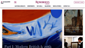 What Roseberys.co.uk website looked like in 2023 (1 year ago)