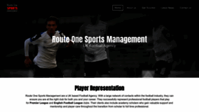 What Routeonesportsmanagement.com website looked like in 2023 (1 year ago)