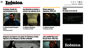 What Revistaiconica.com website looked like in 2023 (1 year ago)
