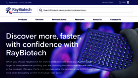 What Raybiotech.com website looked like in 2023 (1 year ago)