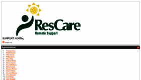 What Remote.rescare.com website looked like in 2023 (1 year ago)