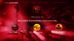 What Rupavahini.lk website looked like in 2023 (1 year ago)