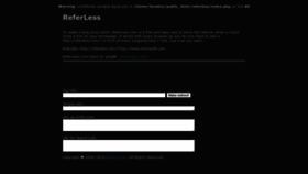 What Referless.com website looked like in 2023 (1 year ago)