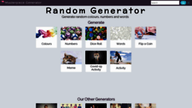 What Random-generator.org.uk website looked like in 2023 (1 year ago)