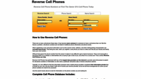 What Reversecellphones.com website looked like in 2023 (1 year ago)