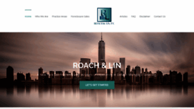 What Roachlawfirm.com website looked like in 2023 (1 year ago)