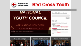 What Redcrossyouth.org website looked like in 2023 (1 year ago)