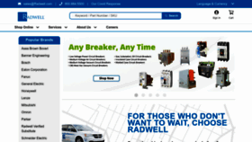 What Radwell.com website looked like in 2023 (1 year ago)