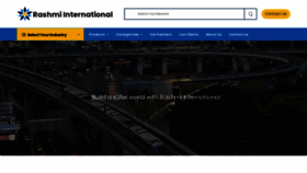 What Rashmiinternational.com website looked like in 2023 (1 year ago)