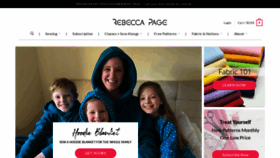 What Rebecca-page.com website looked like in 2023 (1 year ago)