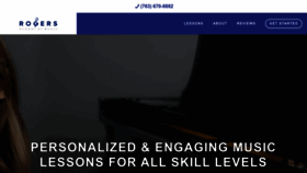 What Rogersmusiclessons.com website looked like in 2023 (1 year ago)