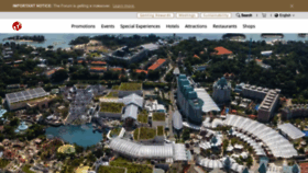 What Rwsentosa.com website looked like in 2023 (This year)