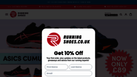 What Runningshoes.co.uk website looked like in 2023 (This year)