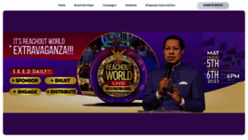 What Reachoutworld.org website looked like in 2023 (This year)