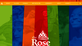 What Rosetheater.org website looked like in 2023 (This year)