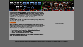 What Robogames.net website looked like in 2023 (2 years ago)