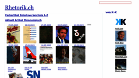 What Rhetorik.ch website looked like in 2023 (2 years ago)
