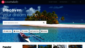 What Resortsdaily.com website looked like in 2023 (This year)
