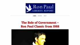 What Ronpaullibertyreport.com website looked like in 2023 (This year)