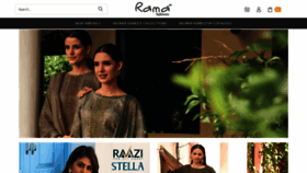 What Ramafashions.com website looked like in 2023 (This year)
