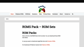 What Romspack.com website looked like in 2023 (This year)