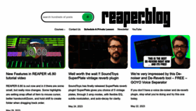 What Reaperblog.net website looked like in 2023 (This year)