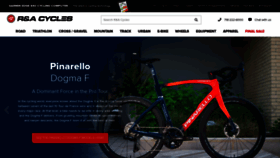 What Racycles.com website looked like in 2023 (This year)