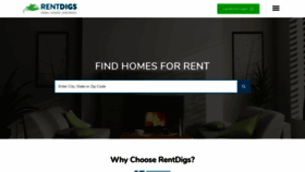 What Rentdigs.com website looked like in 2023 (This year)