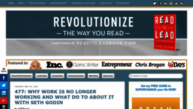What Readtoleadpodcast.com website looked like in 2023 (This year)
