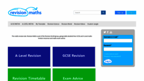 What Revisionmaths.com website looked like in 2023 (This year)