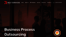 What Relyservices.com website looked like in 2023 (2 years ago)
