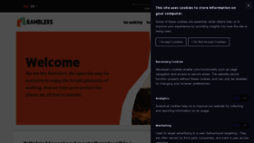 What Ramblers.org.uk website looked like in 2023 (2 years ago)