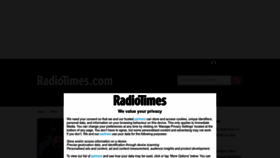 What Radiotimes.com website looked like in 2023 (This year)