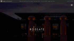 What Roseatehotels.com website looked like in 2023 (This year)
