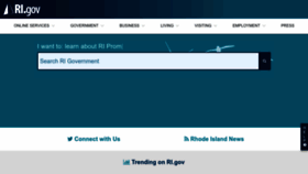 What Ri.gov website looked like in 2023 (This year)
