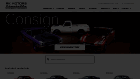 What Rkmotors.com website looked like in 2023 (This year)