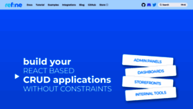 What Refine.dev website looked like in 2023 (This year)