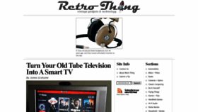 What Retrothing.com website looked like in 2023 (This year)