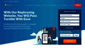 What Rephraser.net website looked like in 2023 (3 years ago)